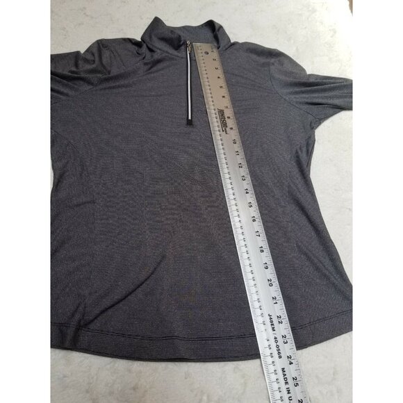 Cutter & Buck Womens CB DryTec Stretch Half Zip Pullover Top Medium Heather Gray - Picture 7 of 7